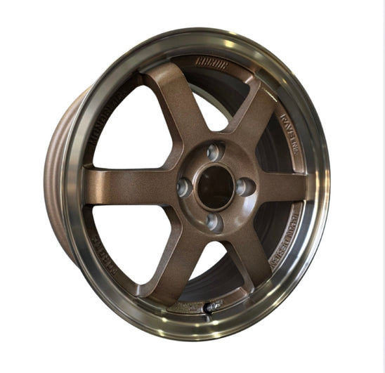 15 INCH TE37 STYLE WHEELS 4X100